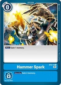 Hammer Spark - ST2-13 (Alternate Art) - Starter Deck 08: Ulforce Veedramon - Digimon Card Game card
