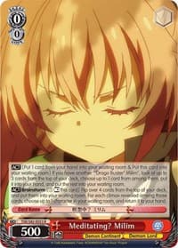 Meditating? Milim - That Time I Got Reincarnated as a Slime Vol.2 - Weiss Schwarz card