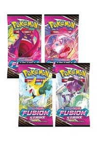 Fusion Strike Booster Pack Art Bundle [Set of 4] - SWSH08: Fusion Strike - Pokemon card