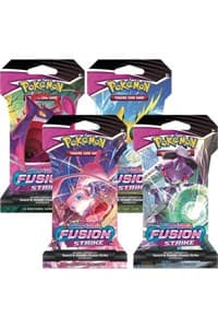 Fusion Strike Sleeved Booster Pack Art Bundle [Set of 4] - SWSH08: Fusion Strike - Pokemon card