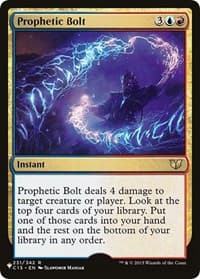 Prophetic Bolt - The List Reprints - Magic: The Gathering card