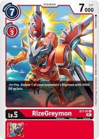 RizeGreymon - Starter Deck 07: Gallantmon - Digimon Card Game card