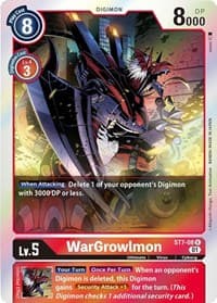WarGrowlmon - Starter Deck 07: Gallantmon - Digimon Card Game card