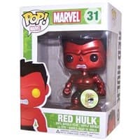 Marvel: Red Hulk (Metallic) (SDCC 2013 Exclusive) - Pop! Vinyl - Funko card