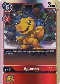 Agumon - P-001 (Rainbow Foil) - Digimon Promotion Cards - Digimon Card Game card