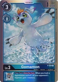 Gomamon - P-004 (Rainbow Foil) - Digimon Promotion Cards - Digimon Card Game card