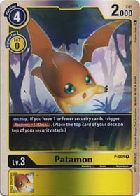 Patamon - P-005 (Rainbow Foil) - Digimon Promotion Cards - Digimon Card Game card