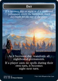 Day // Night Double-Sided Token - Innistrad: Midnight Hunt - Magic: The Gathering card