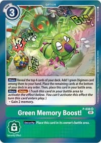 Green Memory Boost! - Digimon Promotion Cards - Digimon Card Game card