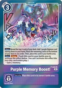Purple Memory Boost! - Digimon Promotion Cards - Digimon Card Game card