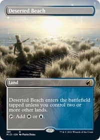 Deserted Beach (Borderless) - Innistrad: Midnight Hunt - Magic: The Gathering card