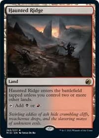 Haunted Ridge - Innistrad: Midnight Hunt - Magic: The Gathering card