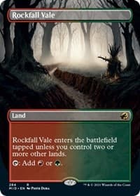 Rockfall Vale (Borderless) - Innistrad: Midnight Hunt - Magic: The Gathering card