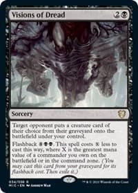 Visions of Dread - Commander: Innistrad: Midnight Hunt - Magic: The Gathering card