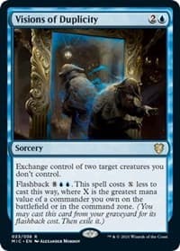 Visions of Duplicity - Commander: Innistrad: Midnight Hunt - Magic: The Gathering card