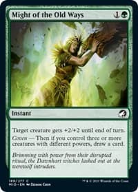 Might of the Old Ways - Innistrad: Midnight Hunt - Magic: The Gathering card