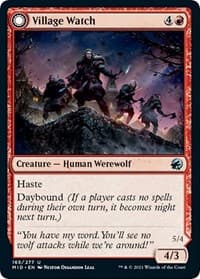Village Watch - Innistrad: Midnight Hunt - Magic: The Gathering card