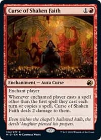 Curse of Shaken Faith - Innistrad: Midnight Hunt - Magic: The Gathering card