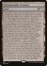 Terramorphic Expanse (Full-Text Lands) - Secret Lair Drop Series - Magic: The Gathering card
