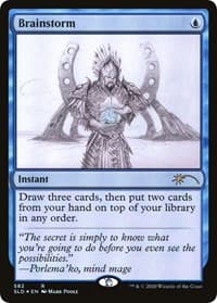 Brainstorm (582) (Sketch Showcase) - Secret Lair Drop Series - Magic: The Gathering card
