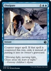 Dissipate - Innistrad: Midnight Hunt - Magic: The Gathering card