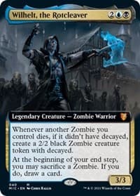 Wilhelt, the Rotcleaver (Extended Art) - Commander: Innistrad: Midnight Hunt - Magic: The Gathering card