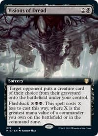 Visions of Dread (Extended Art) - Commander: Innistrad: Midnight Hunt - Magic: The Gathering card