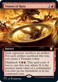 Visions of Ruin (Extended Art) - Commander: Innistrad: Midnight Hunt - Magic: The Gathering card