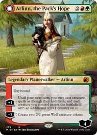 Arlinn, the Pack's Hope (Borderless) - Innistrad: Midnight Hunt - Magic: The Gathering card