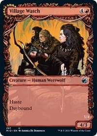 Village Watch (Showcase) - Innistrad: Midnight Hunt - Magic: The Gathering card