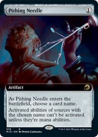 Pithing Needle (Extended Art) - Innistrad: Midnight Hunt - Magic: The Gathering card