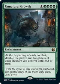 Unnatural Growth - Innistrad: Midnight Hunt - Magic: The Gathering card