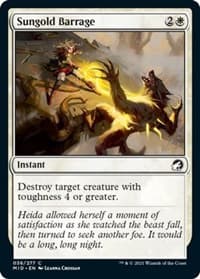 Sungold Barrage - Innistrad: Midnight Hunt - Magic: The Gathering card
