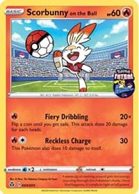 Scorbunny on the Ball - 004/005 (Pokemon Futsal) - Miscellaneous Cards & Products - Pokemon card