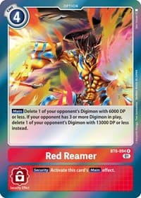 Red Reamer - Double Diamond - Digimon Card Game card