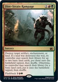 Dire-Strain Rampage - Innistrad: Midnight Hunt - Magic: The Gathering card