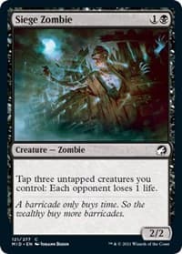 Siege Zombie - Innistrad: Midnight Hunt - Magic: The Gathering card