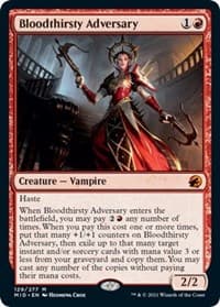 Bloodthirsty Adversary - Innistrad: Midnight Hunt - Magic: The Gathering card