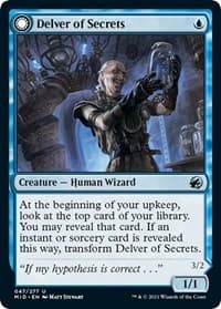 Delver of Secrets - Innistrad: Midnight Hunt - Magic: The Gathering card