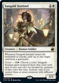 Sungold Sentinel - Innistrad: Midnight Hunt - Magic: The Gathering card