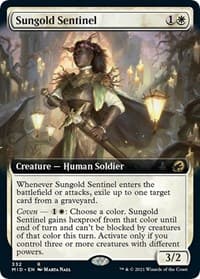 Sungold Sentinel (Extended Art) - Innistrad: Midnight Hunt - Magic: The Gathering card
