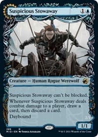 Suspicious Stowaway (Showcase) - Innistrad: Midnight Hunt - Magic: The Gathering card