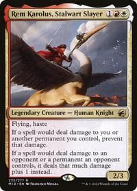 Rem Karolus, Stalwart Slayer - Innistrad: Midnight Hunt - Magic: The Gathering card