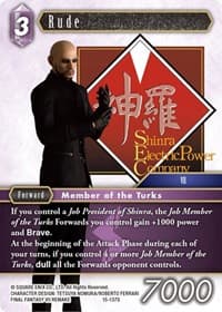 Rude - Crystal Dominion - Final Fantasy TCG card