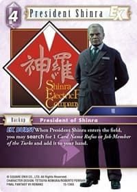 President Shinra EX - Crystal Dominion - Final Fantasy TCG card