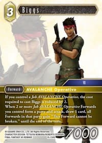 Biggs - Crystal Dominion - Final Fantasy TCG card
