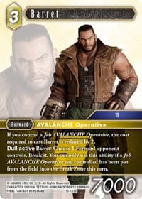 Barret - Crystal Dominion - Final Fantasy TCG card