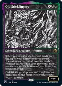 Old Stickfingers (Showcase) - Innistrad: Midnight Hunt - Magic: The Gathering card