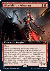 Bloodthirsty Adversary (Extended Art) - Innistrad: Midnight Hunt - Magic: The Gathering card
