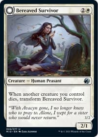 Bereaved Survivor - Innistrad: Midnight Hunt - Magic: The Gathering card